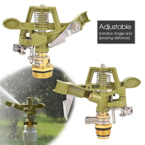 1/2" /3/4" Connections Metal 360° Rotating Pulsating Sprinkler Rocker Arm Fits for Lawn Garden Irrigation Sprinkler Rocker Arm