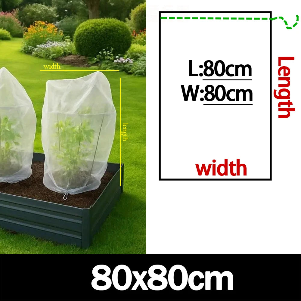 Nylon Plant Protection Netting Mesh Bag Cover for Fruit Vegetable Tree Strawberry Grapes Pest Control Anti-Bird Gardening Tools