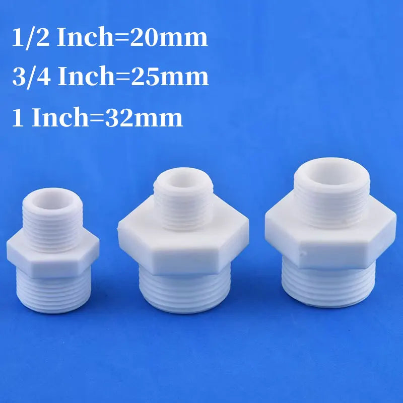1/2" 3/4" 1" Male/Female Thread Reducer Joint Bushing Connector Garden Irrigation Water Pipe Fittings Aquarium Tank Nipple Joint