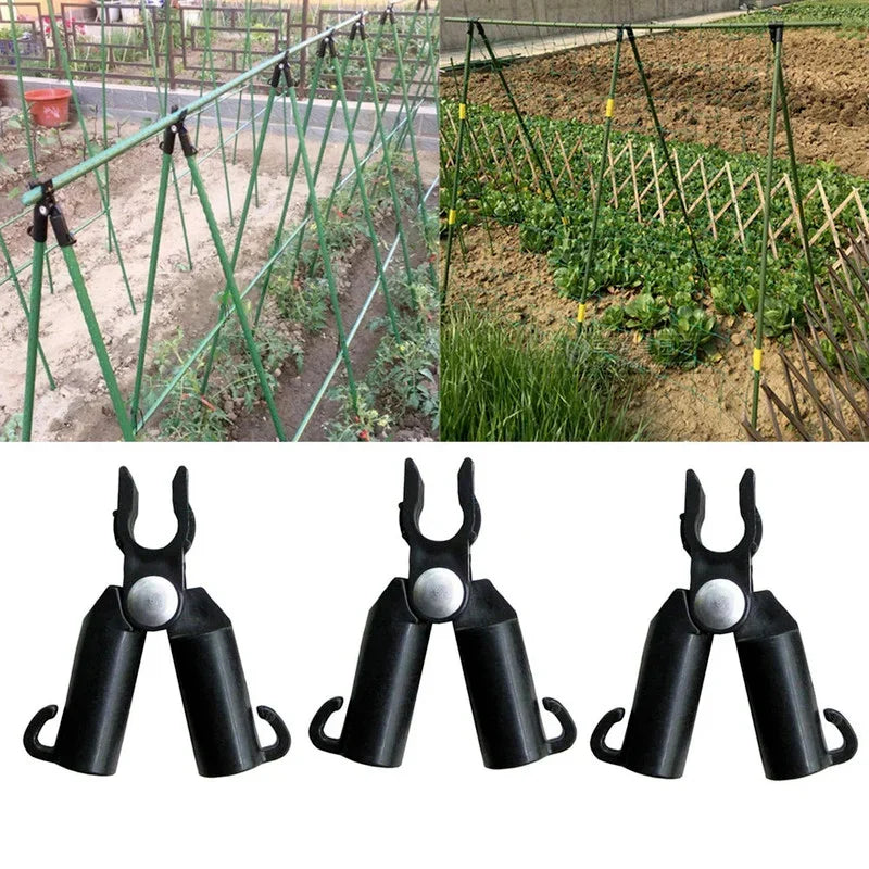 6pcs Plant Support Awning Pillar A-Type Fixed Clip Plant Grafting Stakes Connector Climbing Vine Bracket Garden Accessories