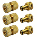 EU Standard Hose Fittings, 6 or 12 Pcs: 1/2" and 3/4" Tap Fittings with 1/2" Garden Quick Connectors