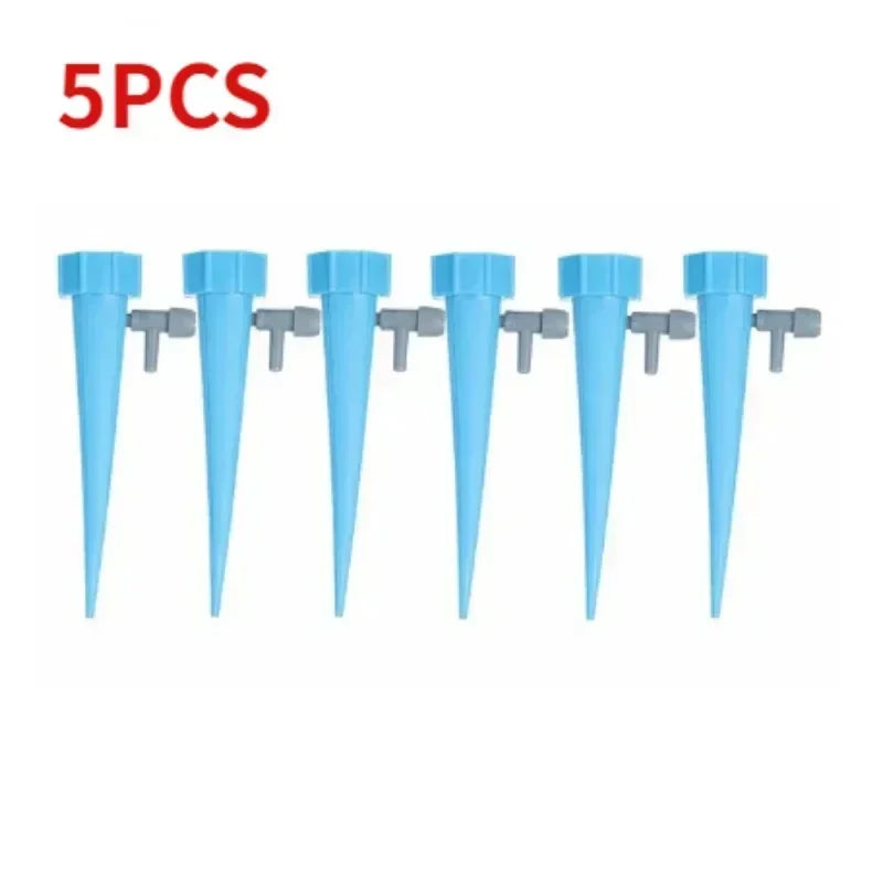 Bottle Drip Spikes for Potted Plants, Adjustable Flow, 1–10 Pack