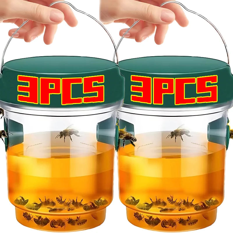 Hanging Wasp and Fly Trap, 9.3 × 11.8 cm, 1–3 Pack