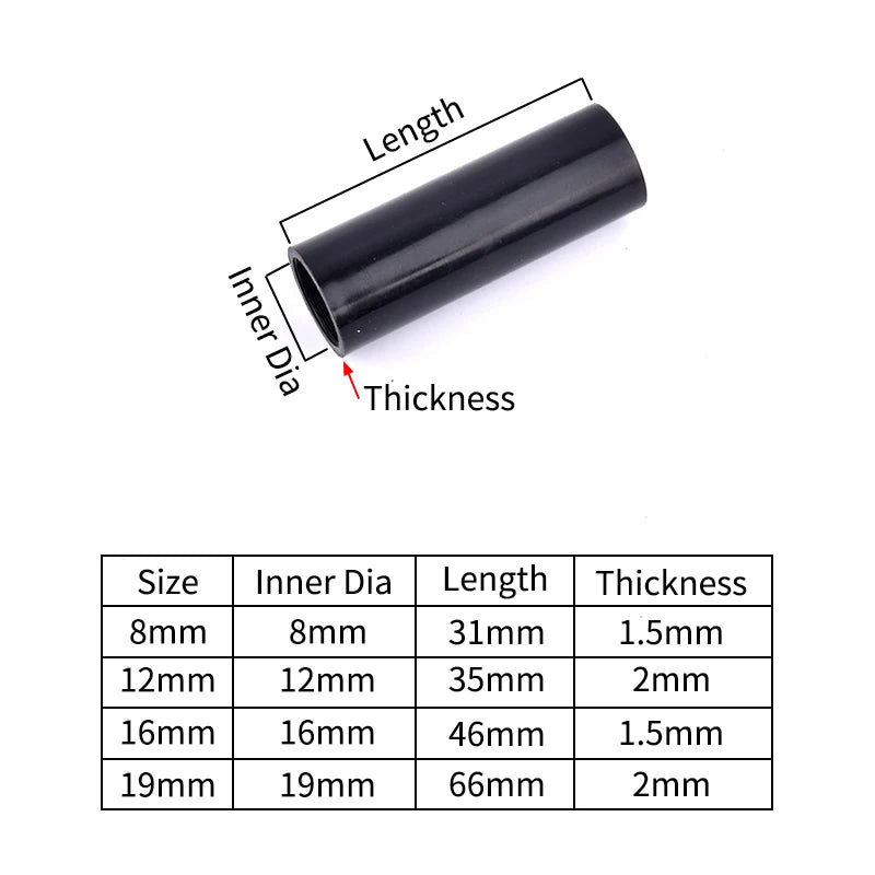 5Pcs Black Pipe Connector DIY Shelf Tent Fixed Connector Fittings I.D 8/12/16/19mm ABS Plastic Tee Four Way Elbow Straight Joint