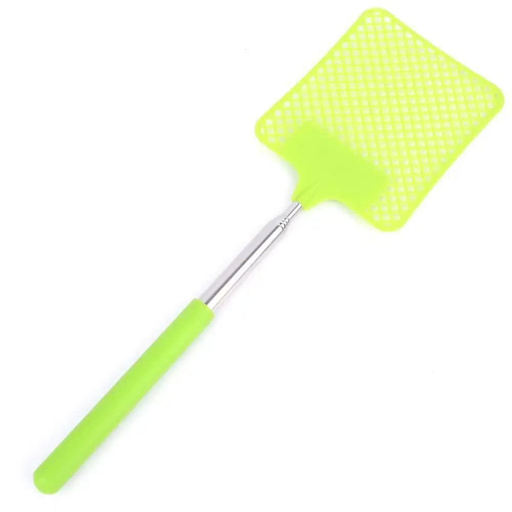 1 Pack Of Black Creative Fly Swatter Mosquito Swatter Stainless Steel Expansion Design Fly Repellent Supplies
