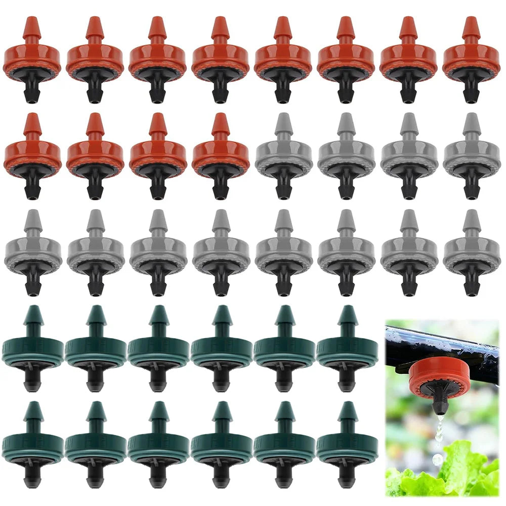 Pressure-Compensating Drip Emitters, 2, 4 or 8 L/h, 20–200 Pack