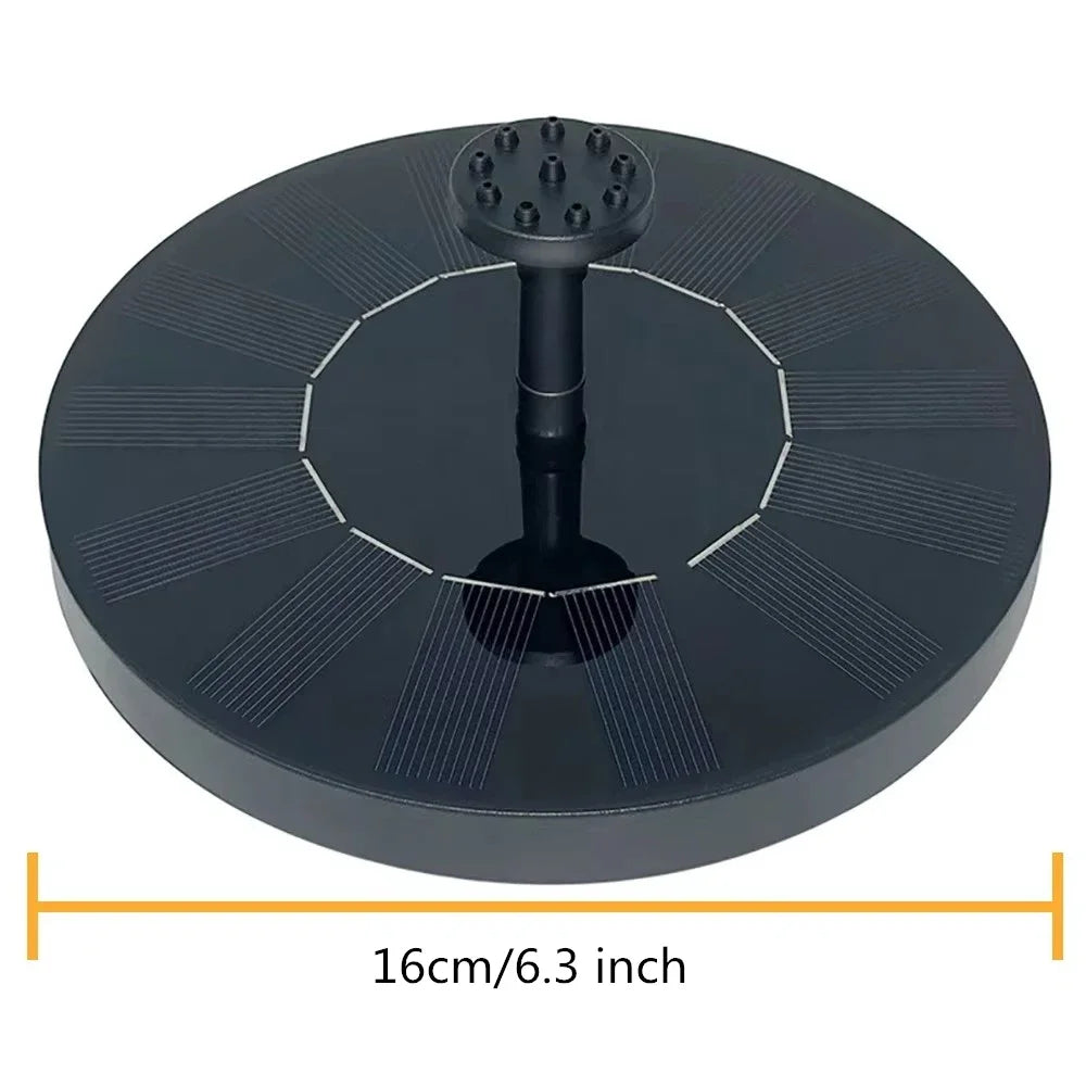 Mini Solar Water Fountain Pool Pond Waterfall Fountain Garden Decoration Outdoor Bird Bath Solar Powered Fountain Floating Water