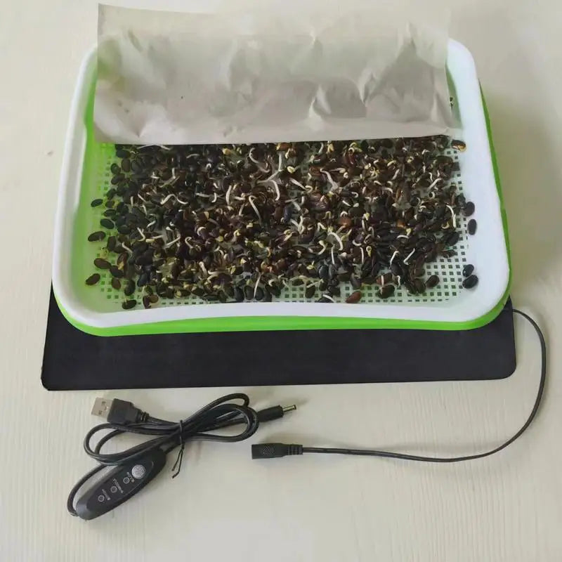USB Seedling Heat Mat, 8.5 W, 33 × 18 or 15 × 22 cm