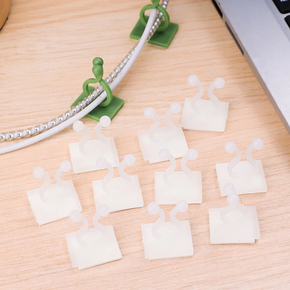 Self-Adhesive Plant Climbing Clips, Small/Medium/Large, 20–200 Pack