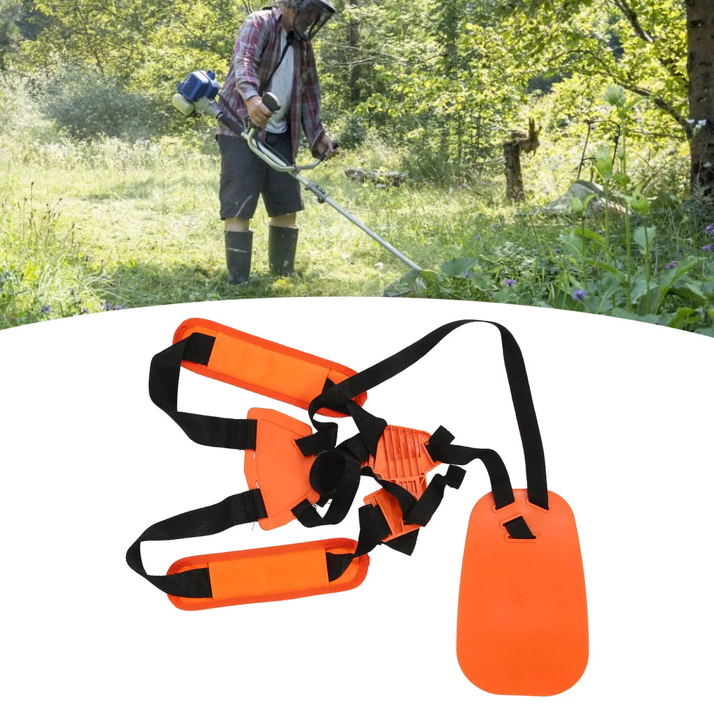 Adjustable Double Shoulder Harness for Trimmers and Brush Cutters, Orange