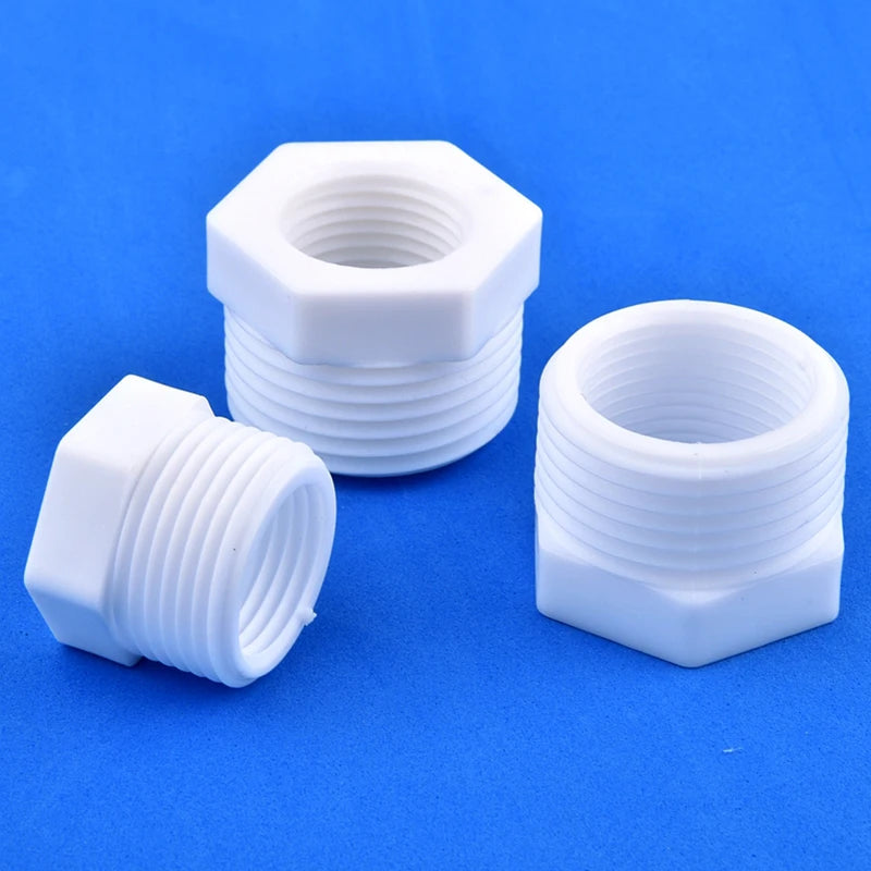 1/2" 3/4" 1" Male/Female Thread Reducer Joint Bushing Connector Garden Irrigation Water Pipe Fittings Aquarium Tank Nipple Joint