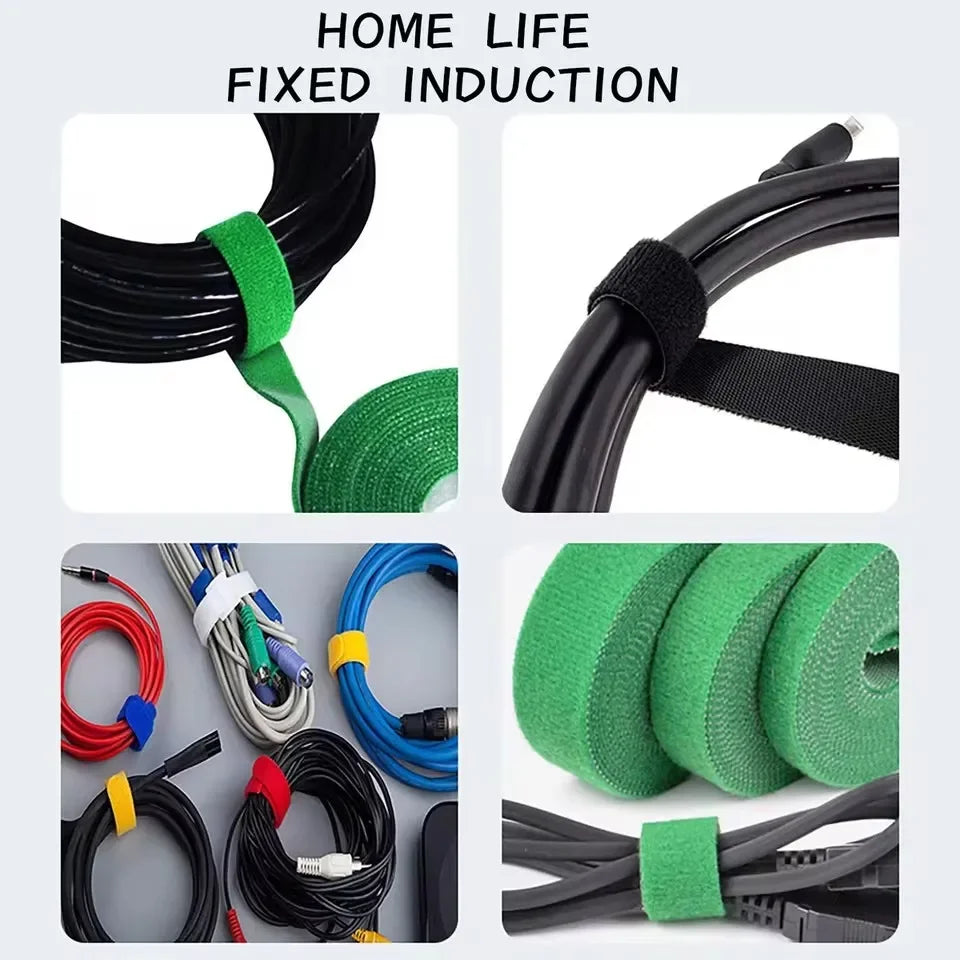 Reusable Hook-and-Loop Plant Ties, 2 m Rolls, 1–25 Pack