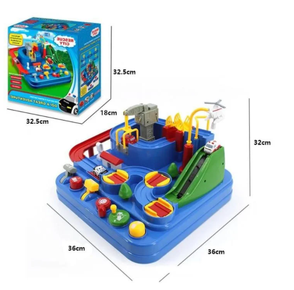 Coffret de jouets pour enfants sur rail