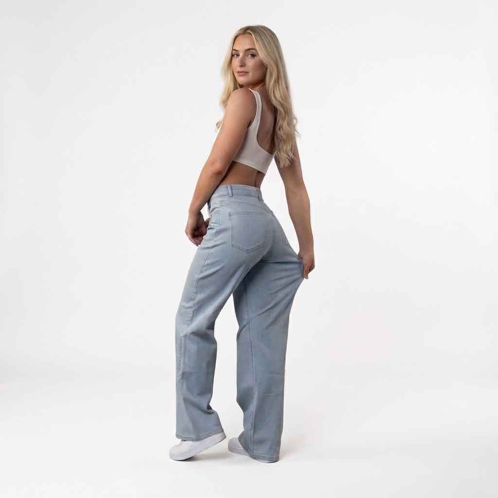 Sculpt Wide Leg Jeans | Curve-Sculpt Technology, Mid Rise, Comfort Fit