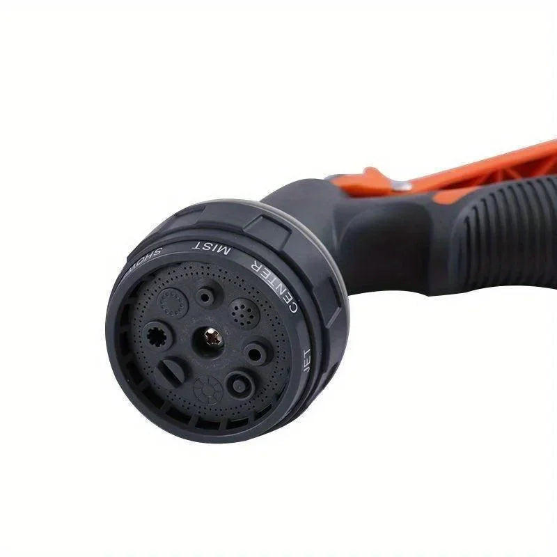 Functional Garden Hose Nozzle Garden Watering Car Wash Adjustable Glue Spray Water Gun TPR Drop Corrosion Resistant
