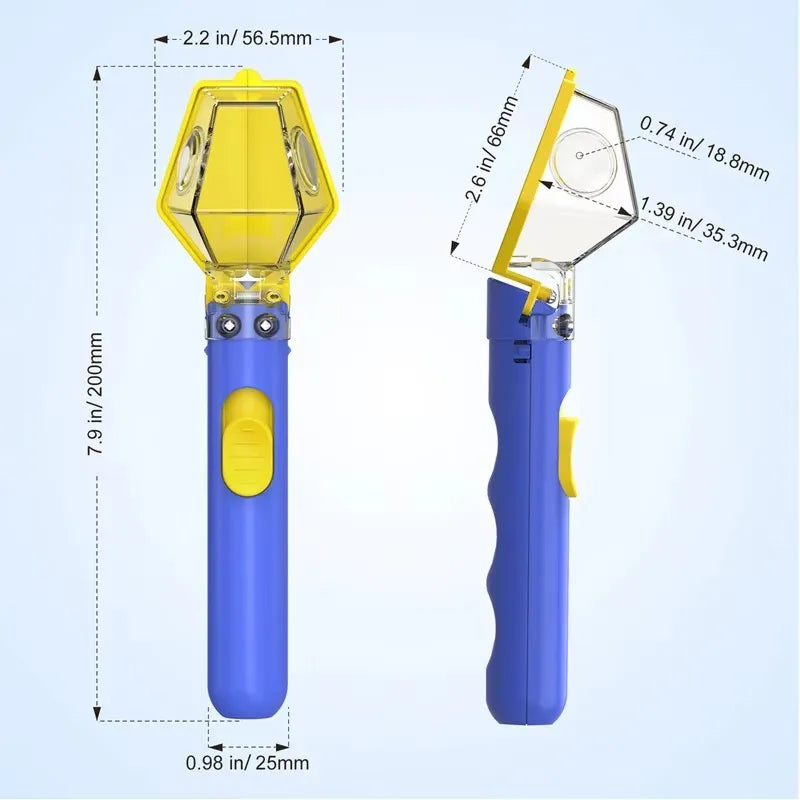 Handheld Insect Catcher Portable Transparent Insect Trap Outdoor Exploration Insect Observation Box Bug Clip Safe Capture Tool