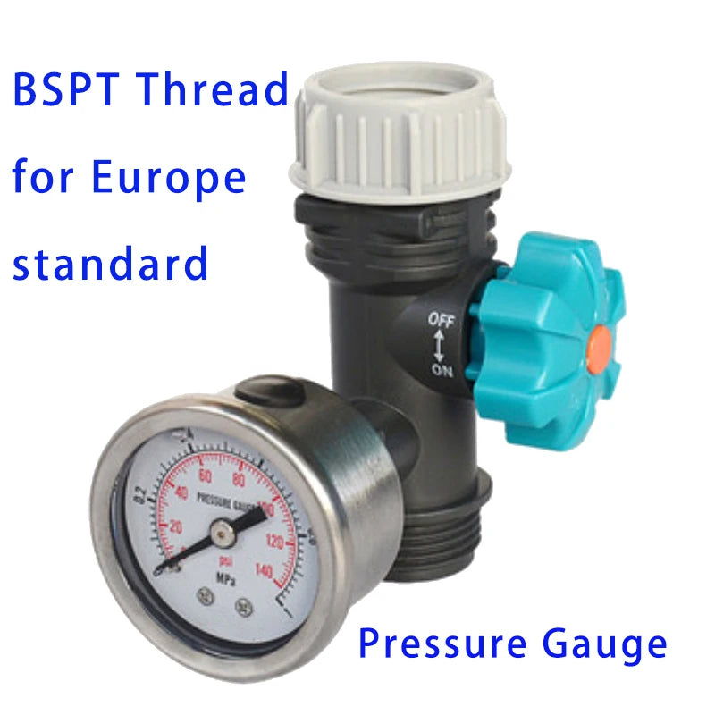 Water Flow Meter Measure Gallon/Liter Consumption and Flow Rate for Outdoor Garden Hose Watering RV Water Tank Filling