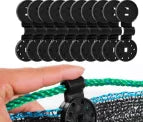 Lock-Grip Clips for Shade Cloth, Tarps and Garden Netting, 10–100 Pack