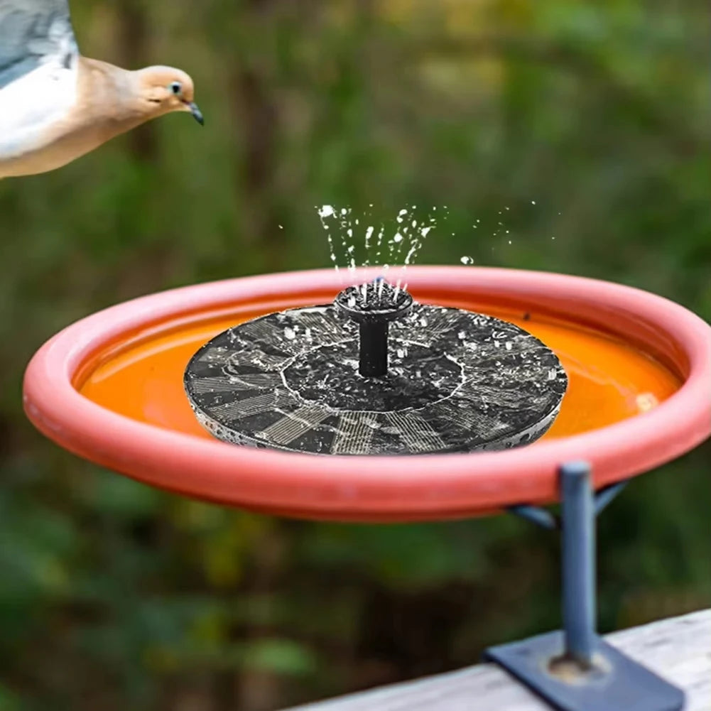 Solar Fountain Pump Floating Solar Panel Bird Baths Water Fountain with 4 Nozzles For Garden Outdoor Water Pool Pond Decor