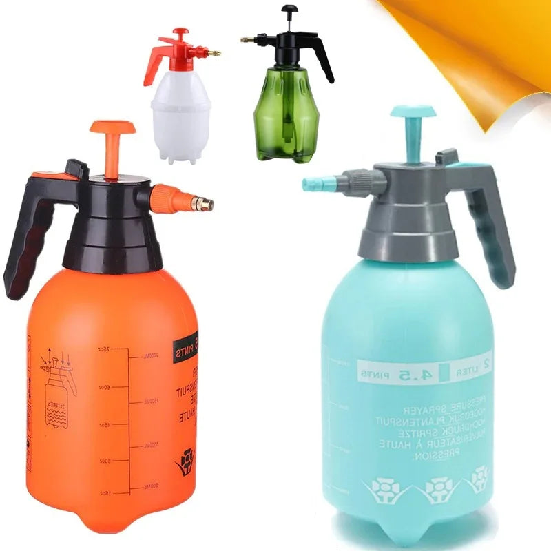 Hand Pump Pressure Sprayer with Adjustable Nozzle, 0.8–3 L