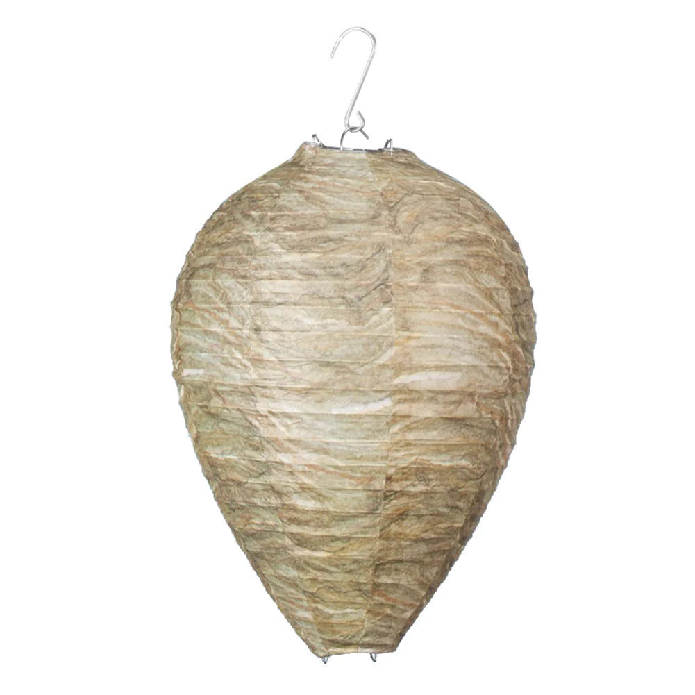 1-5Pcs Wasp Nest Decoy Hornets Deterrents Non-Toxic Fake Nest Bee Decoy Beehive Lanterns Hanging Patio Garden Repellent Trap