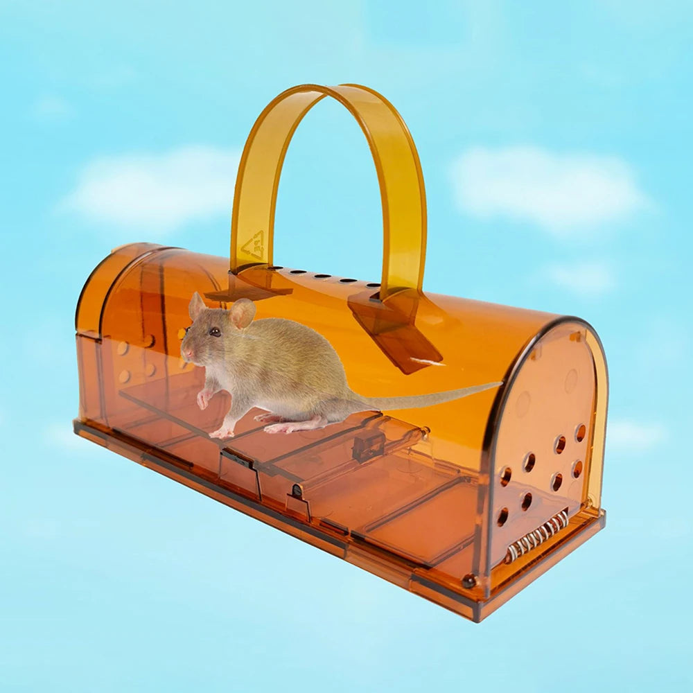 Home Garden Plastic Mousetrap, Mouse Cage, Reusable Mouse Rodent Catcher, Pet Control Cage