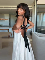 elegant sleeveless maxi dress summer