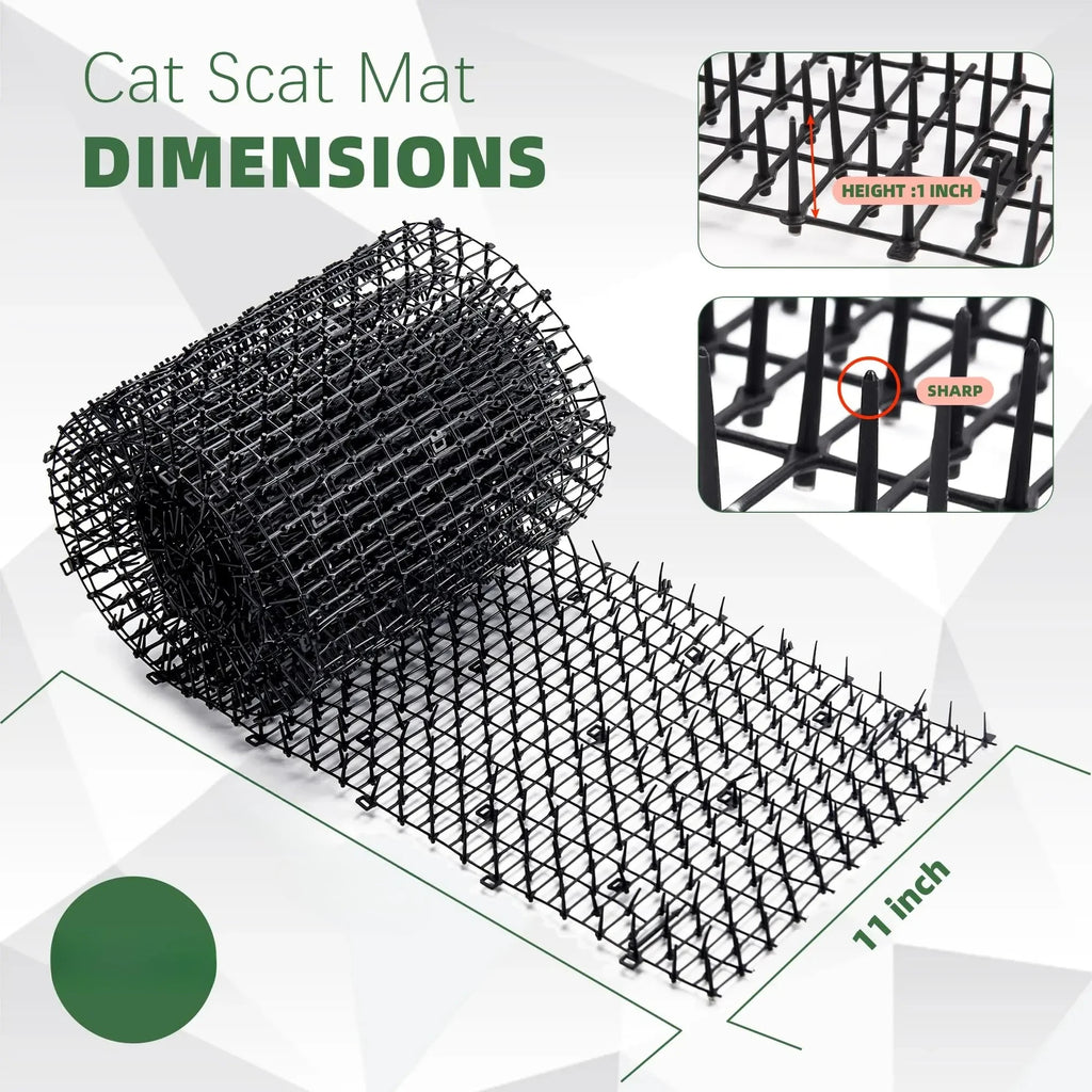 Plastic Spike Mat to Keep Cats Out of Beds and Pots, 100 × 30 cm
