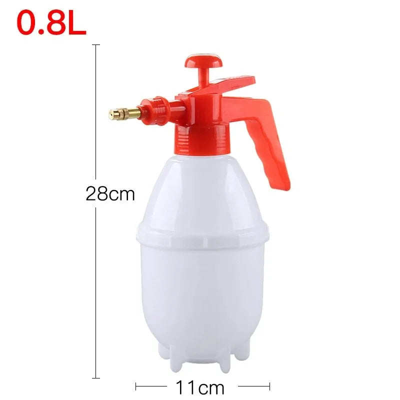Hand Pump Pressure Sprayer with Adjustable Nozzle, 0.8–3 L