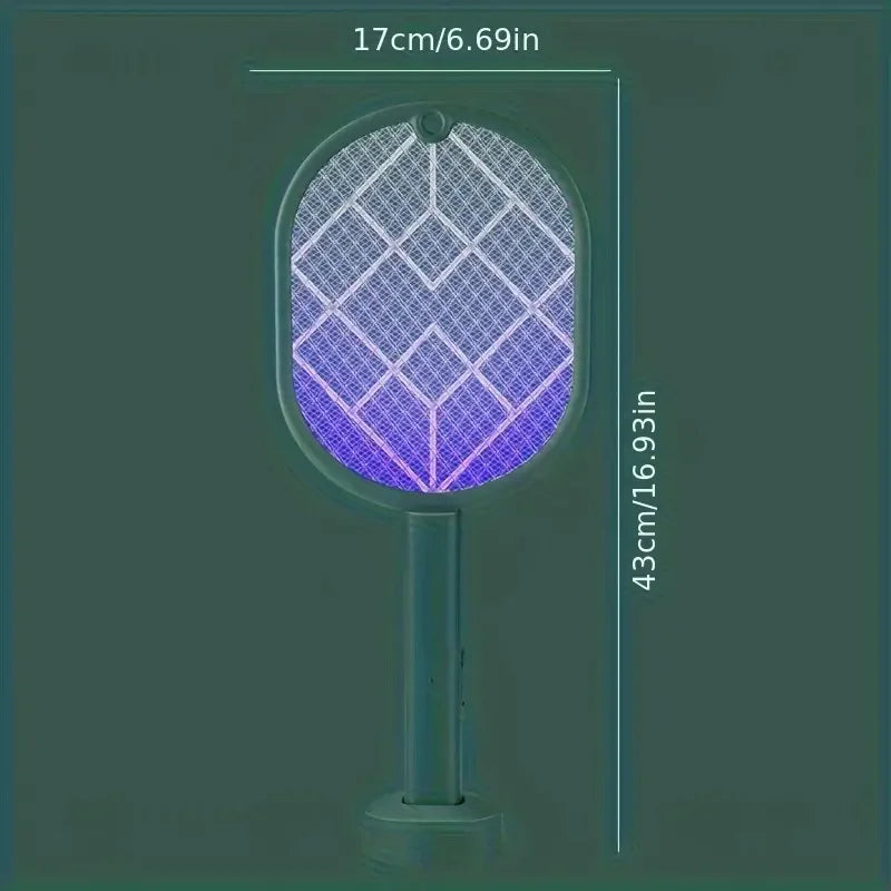 USB Rechargeable Electric Mosquito Swatter Household Mosquito Killer Lamp Two in One Mosquito Repellent Artifact Fly Swatter Pow