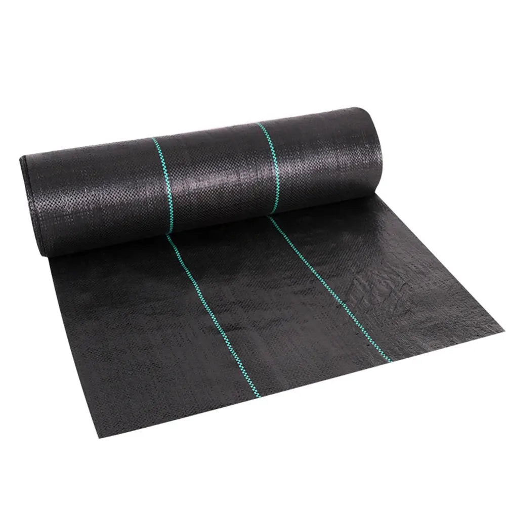 Woven PE Weed Barrier Fabric, 50 or 100 cm Wide, 5 or 10 m