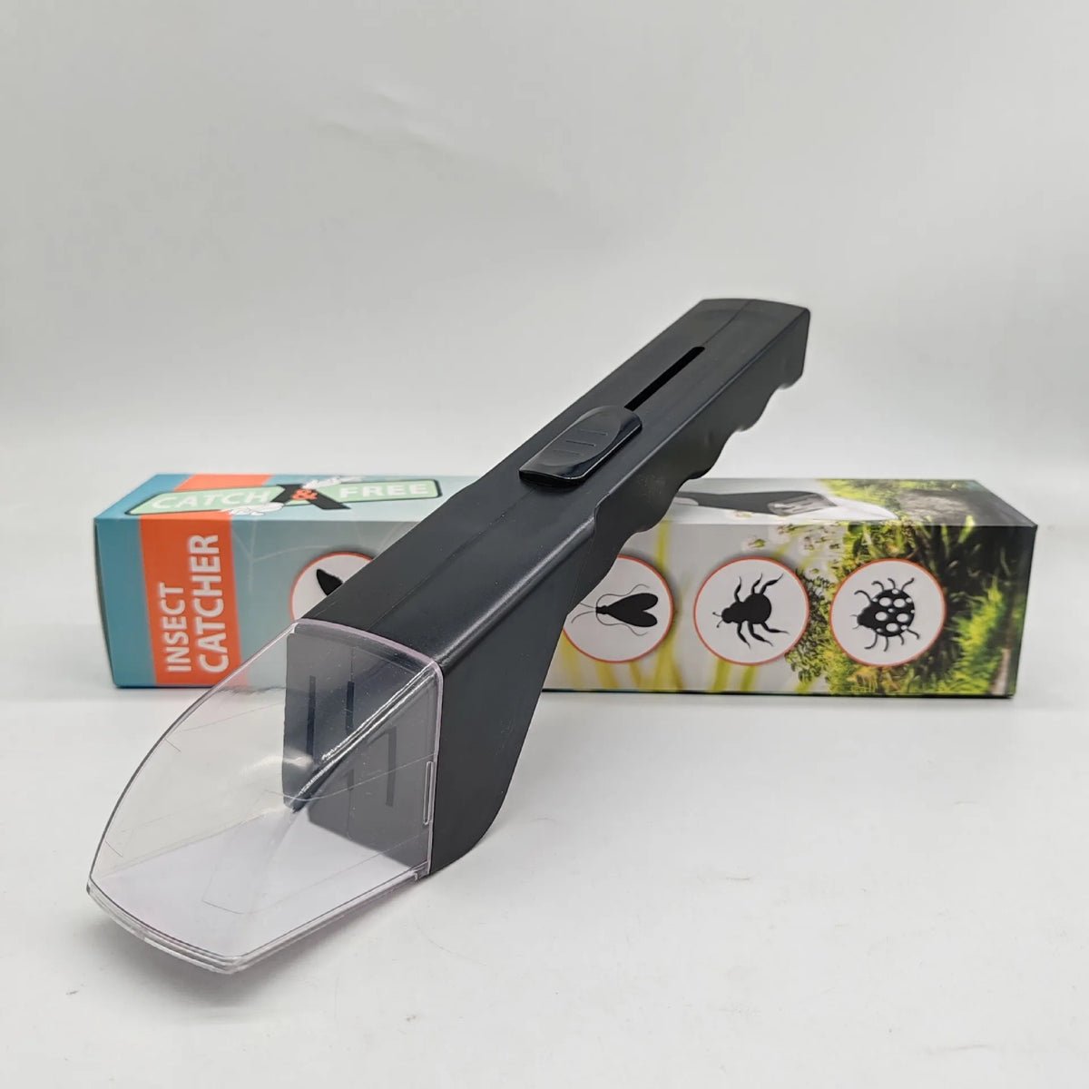 Handheld Insect Catcher Portable Transparent Insect Trap Outdoor Exploration Insect Observation Box Bug Clip Safe Capture Tool