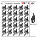 Pressure-Compensating Drip Emitters, 2, 4 or 8 L/h, 20–200 Pack