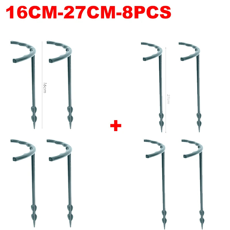 T-Shaped Plastic Plant Support Brackets, 16 or 27 cm