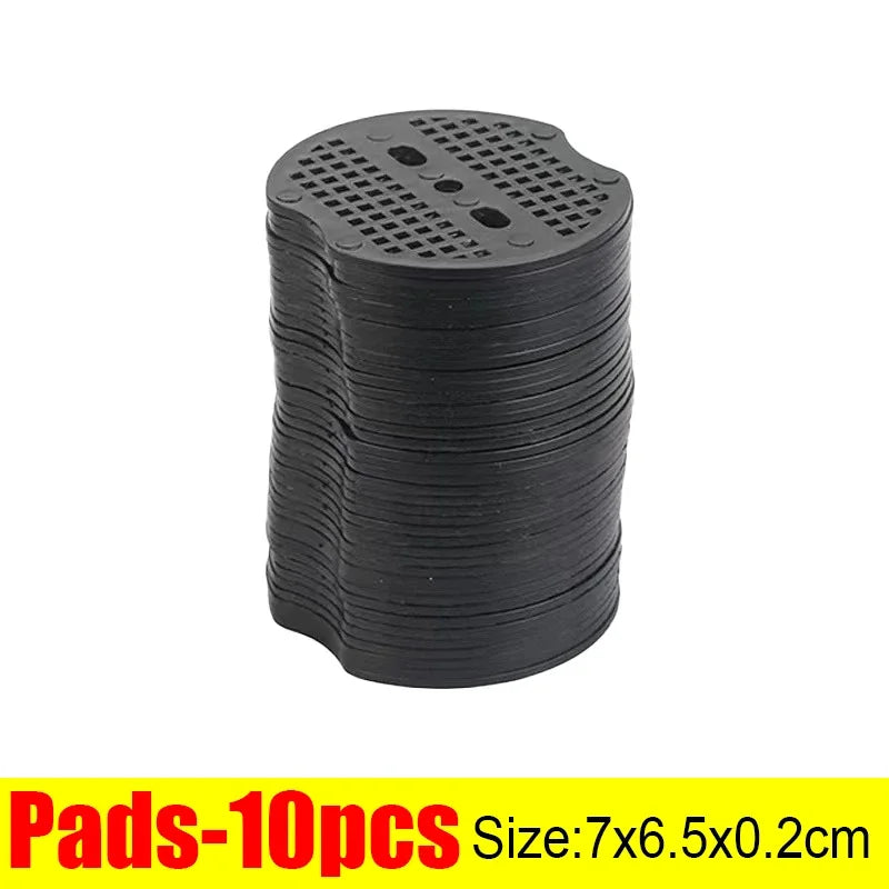 Galvanized Steel Landscape Staples with Plastic Pads, 10–100 Pack