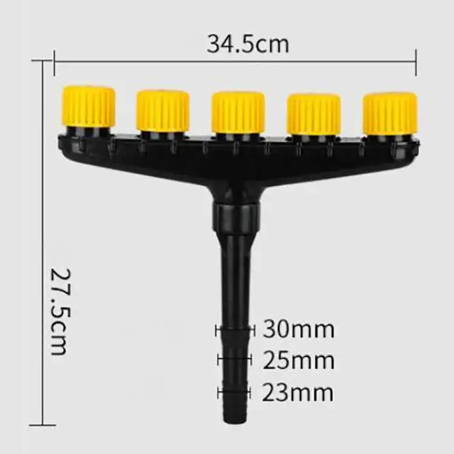 Multi-Head Garden Sprinkler, 3–6 Spray Heads