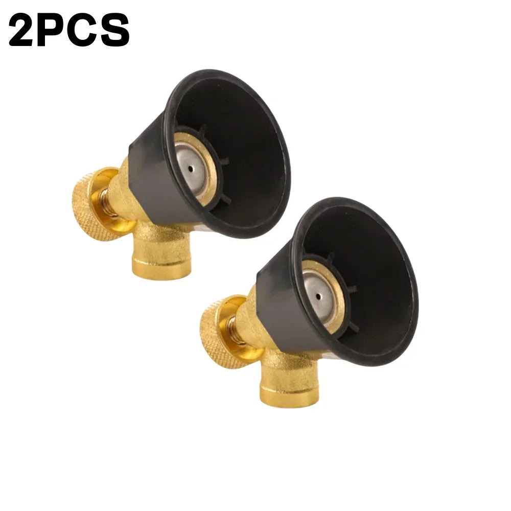 4Pcs Brass/Alloy Nozzle Agricultural Atomization Adjustable Nozzle Black Whirlwind Agricultural sprinkler Head Garden Tool
