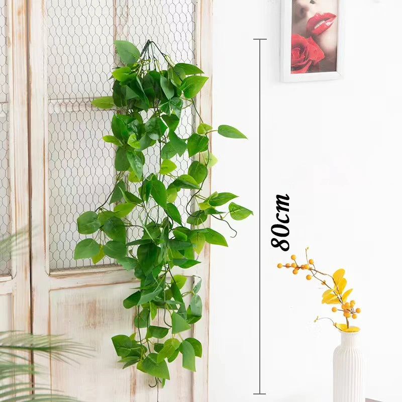 Hand Made Wicker Rattan Flower Planter Wall Hanging Wicker Rattan Basket Garden Vine Pot Plants Holder Garden Pots Wall Planter