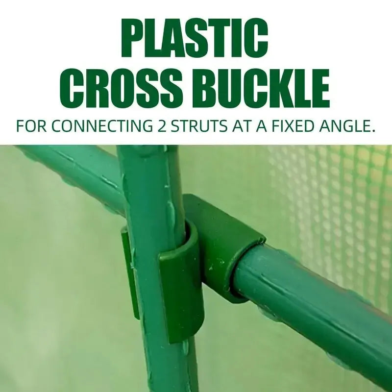50/100pcs Plant Support Trellis Connector Fixed Cross Clip Stake Clips For Plant Grafting Garden Frame Rod Connector 11mm/16mm