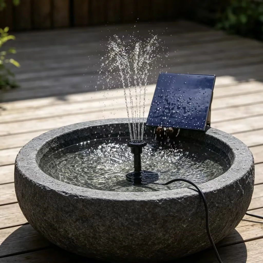 1.5 W Solar Fountain Pump Kit with Separate Panel
