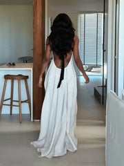 elegant sleeveless maxi dress summer