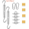 Stainless Steel Shade Sail Hardware Kit, 24 Pieces