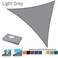 Triangle Shade Sail with Ropes, 2–7 m, Multiple Colors