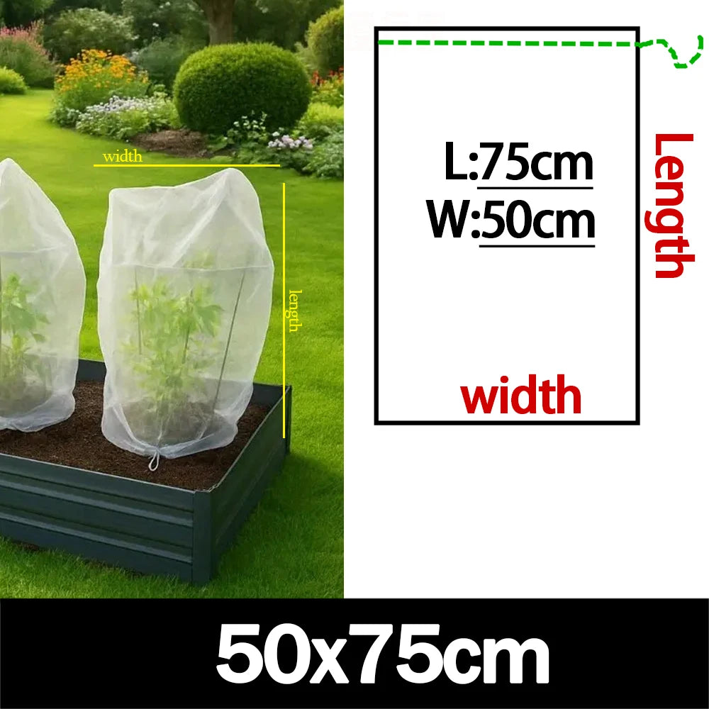 Nylon Plant Protection Netting Mesh Bag Cover for Fruit Vegetable Tree Strawberry Grapes Pest Control Anti-Bird Gardening Tools