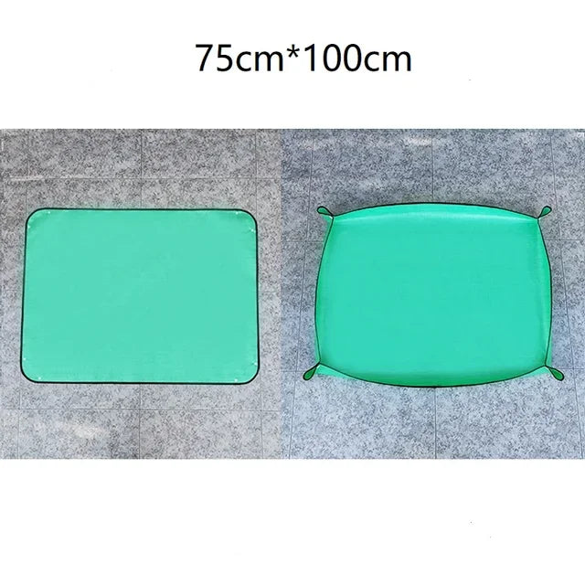 Waterproof Repotting Mat with Corner Locks, 50–100 cm