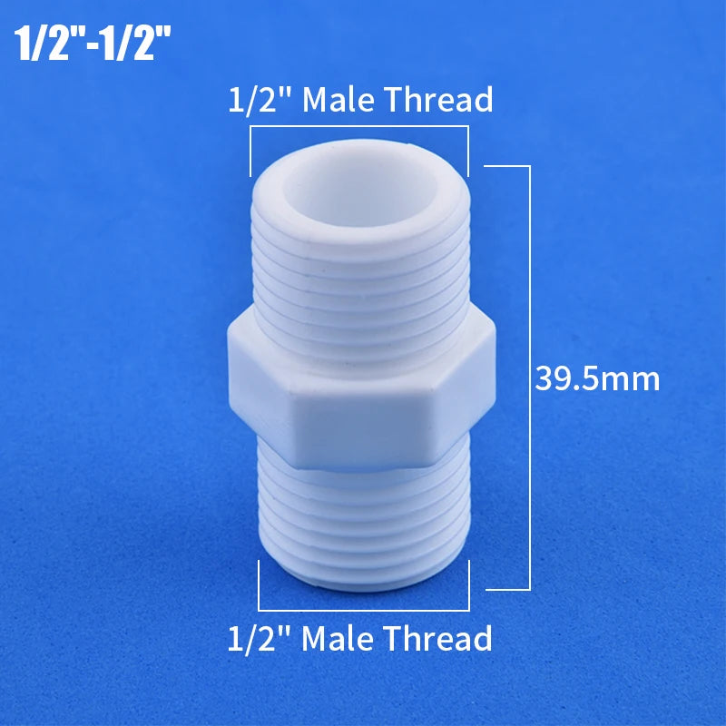 1/2" 3/4" 1" Male/Female Thread Reducer Joint Bushing Connector Garden Irrigation Water Pipe Fittings Aquarium Tank Nipple Joint