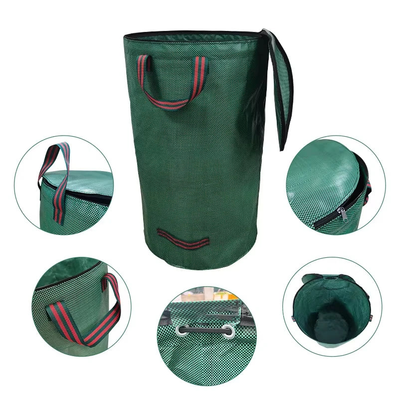 Foldable Yard Waste Bag, 120–500 L, With or Without Lid