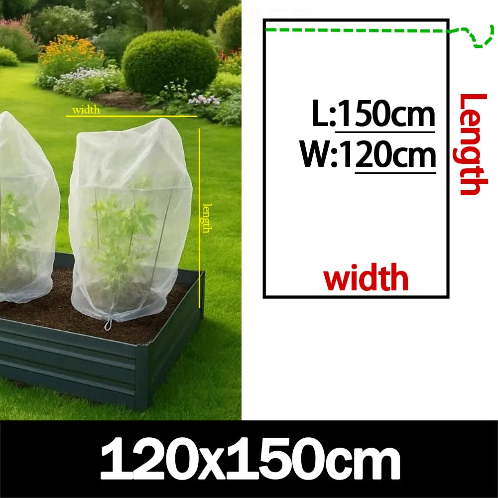 Nylon Plant Protection Netting Mesh Bag Cover for Fruit Vegetable Tree Strawberry Grapes Pest Control Anti-Bird Gardening Tools