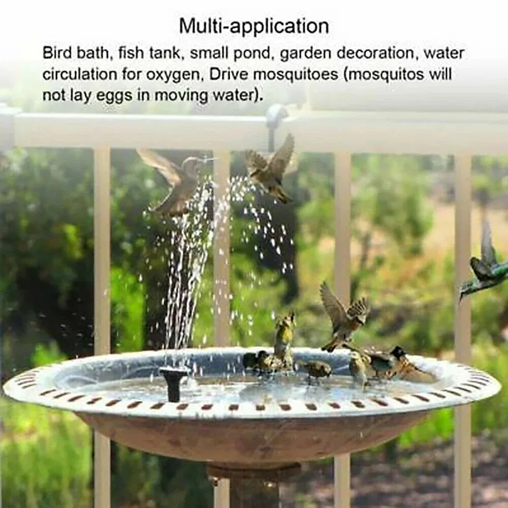 13cm, 16cm, 18cm Floating Solar Fountain Pumps - Your Key to Gorgeous Bird Baths and Garden Pond Decor