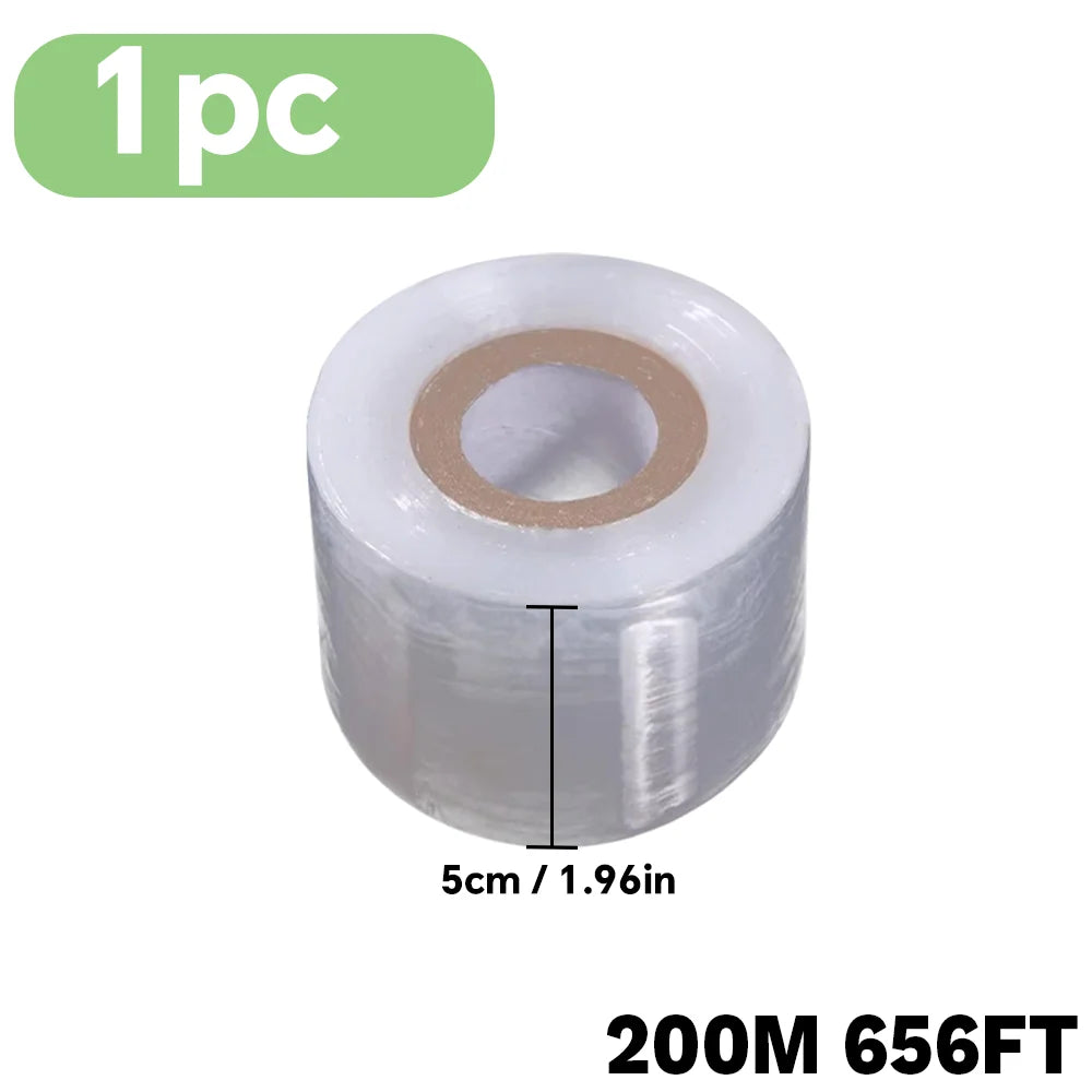 Clear PE Grafting Tape, 200 m Roll, 2, 3 or 5 cm Wide